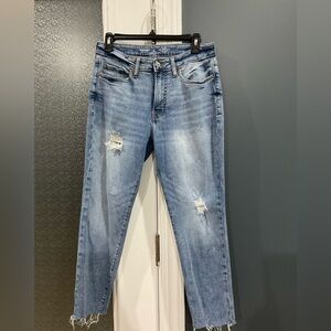 Old Navy Light Blue Distressed Skinny Jeans